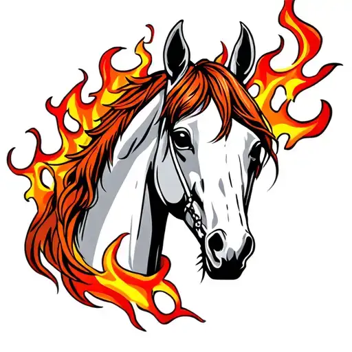 Lyrics M With The Horse Head On Flame