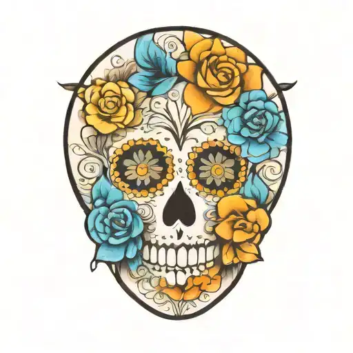 Sugar Skull With Mandala