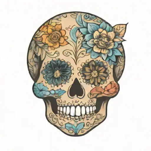 Sugar Skull With Mandala