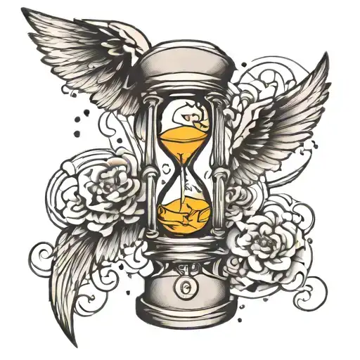 Flying Hourglass Broken Sword