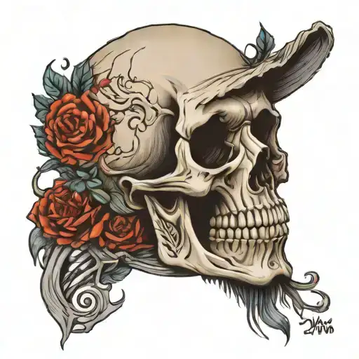 Skeleton Portrait Of Him