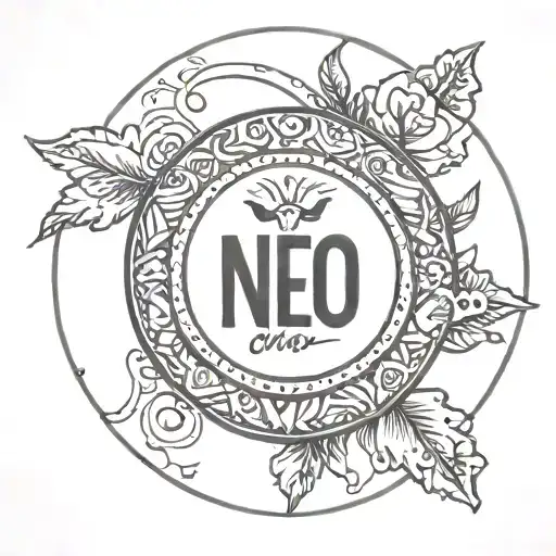 London Marathon Simple Black Line Circle