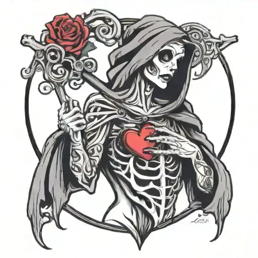 Lady Reaper Pulling Heart Out