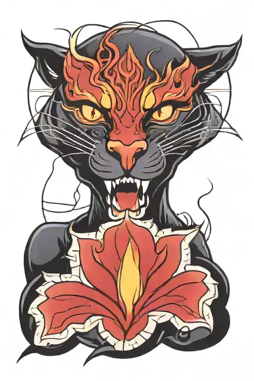 All Black Panther Red Eyes