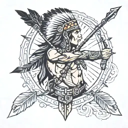 Indian With Arrow