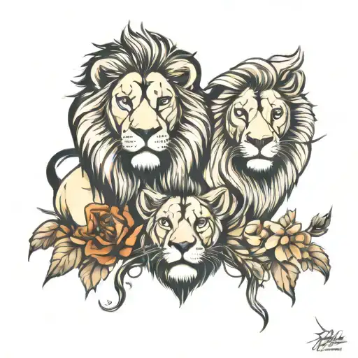 Lion And Lioness