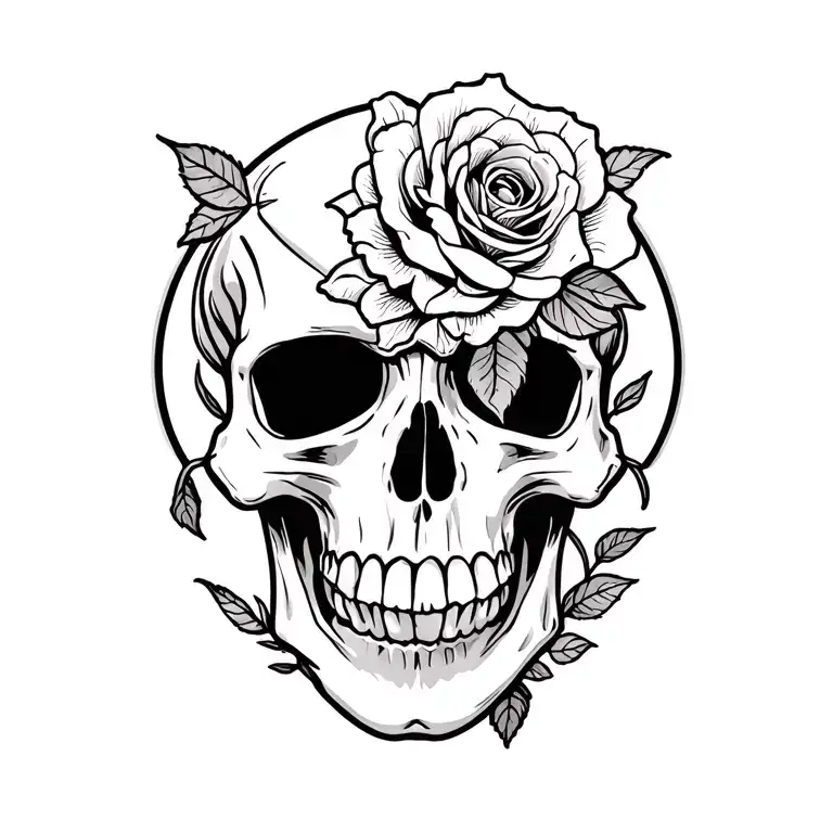 Skull And Roses
