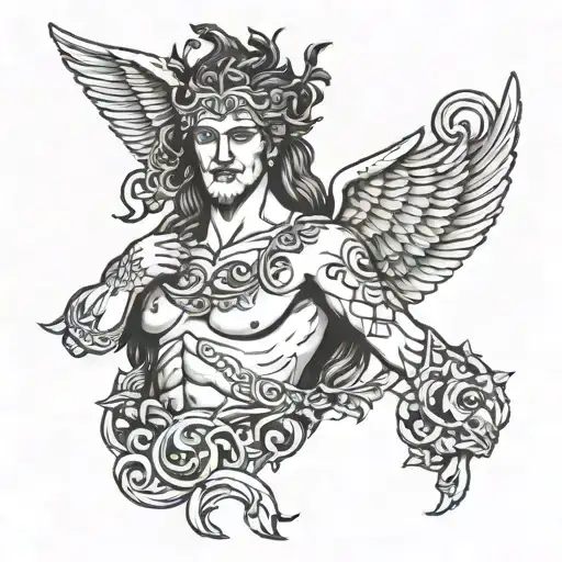 Greece Mythology Blackwork