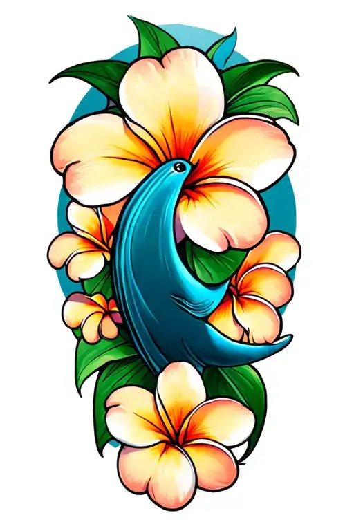 Frangipani Australia Aboriginal Whale Tail