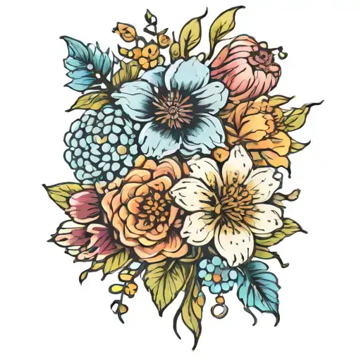 Birth Flower Bouquet