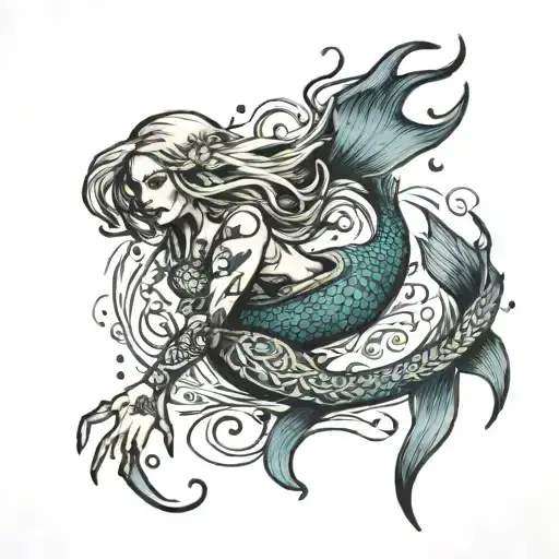 Dead Mermaid Swimming