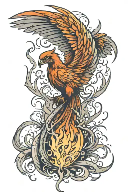 Phoenix Rising From The Ashes