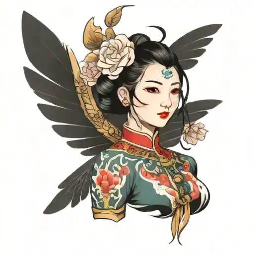 Feminine Chinese Worker