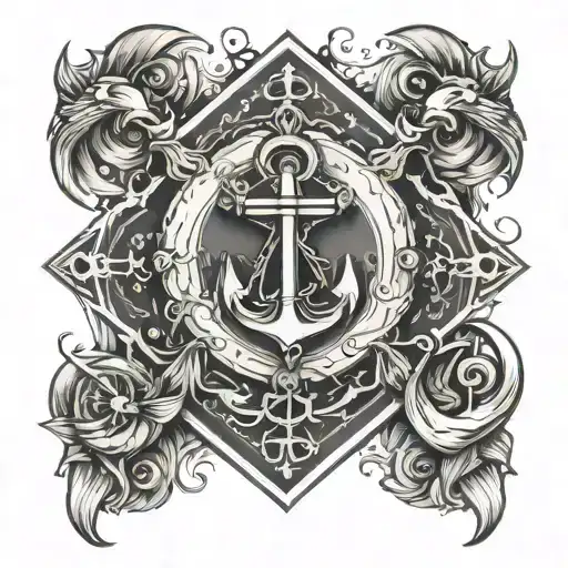 Nautical Rectangle Frame Reminiscent