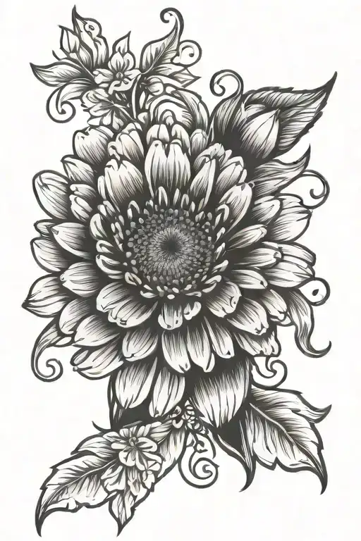 Gerber Daisy Flower With Bow