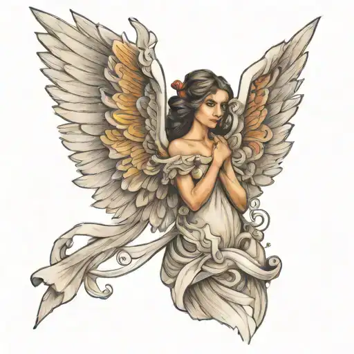 Pretty Angel With Wings