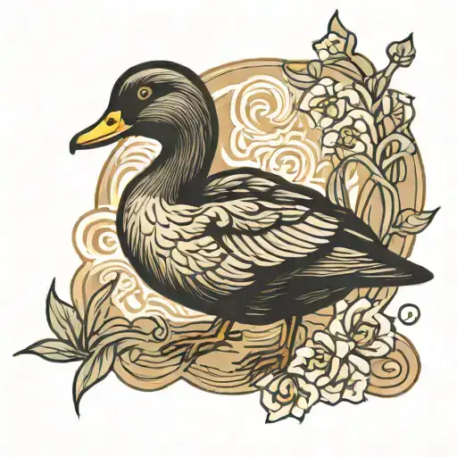Black Duck Sitting