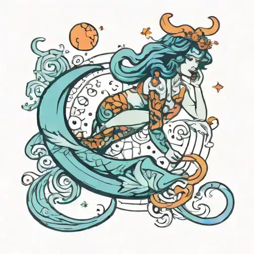 Aquarius And Zodiac Combined