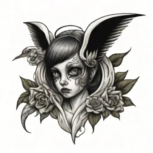 Angel Without Face And A Big Eye