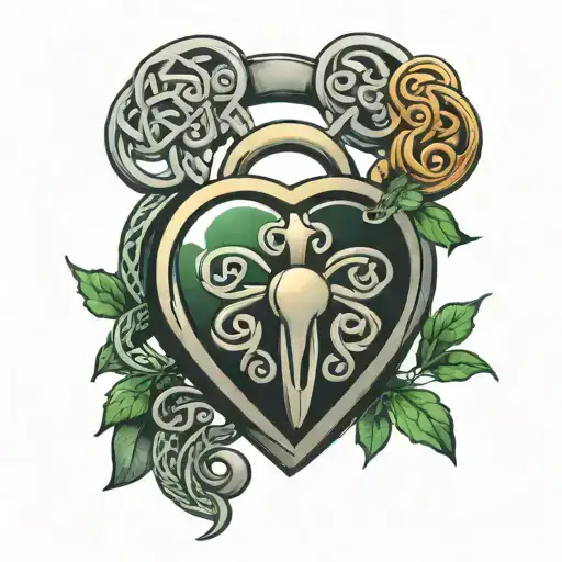 Celtic Heart Shaped Lock