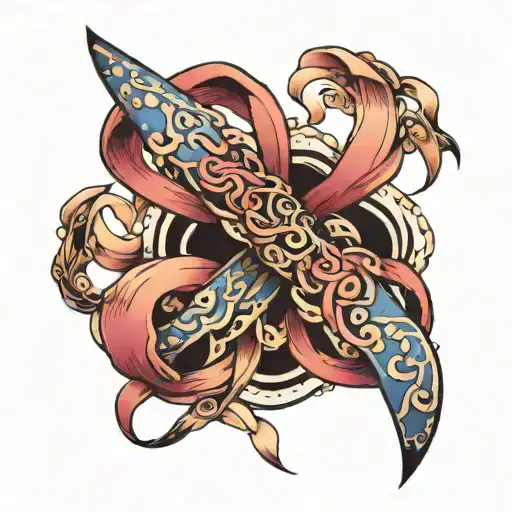 Cancer Ribbon Intertwined