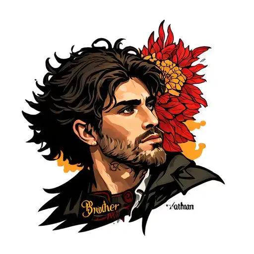 Name Brother Nathan On Shoulder