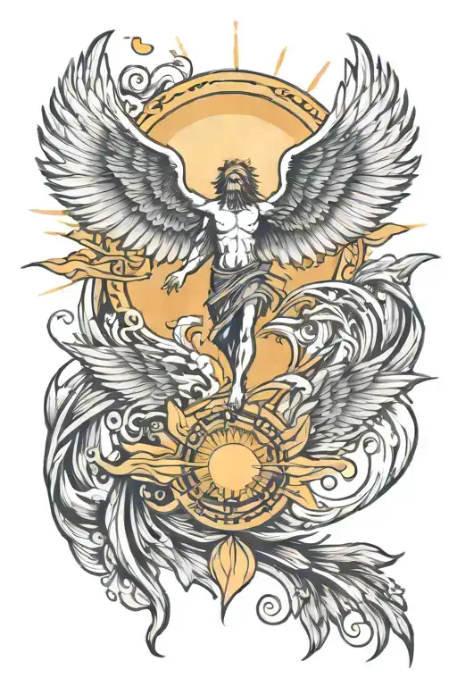Icarus And Sun