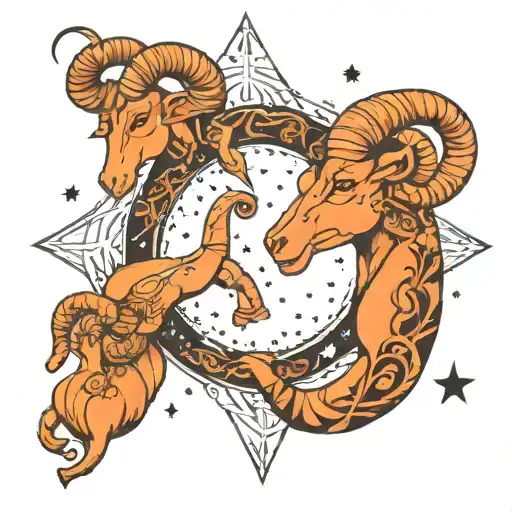 Aries Constellation Intertwined