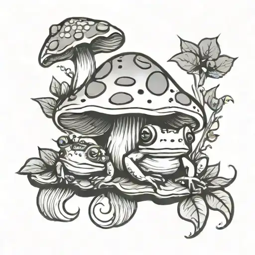 Mushroom And Frog