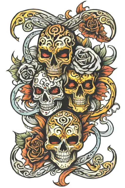 Infinity Symbol With Laugh Now Cry Later Mask