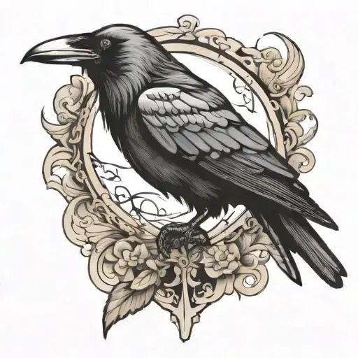 Raven Perched