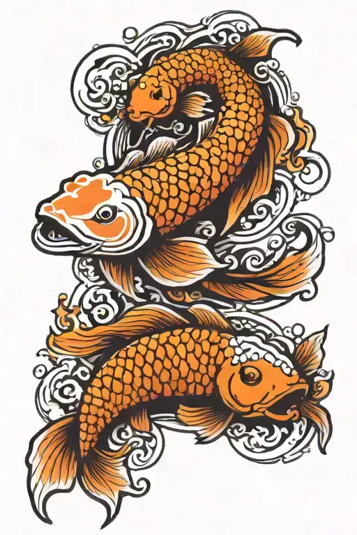 Koi Fish Yin Yang