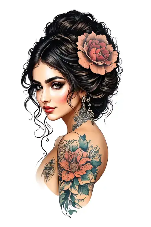 Beautiful Woman Face