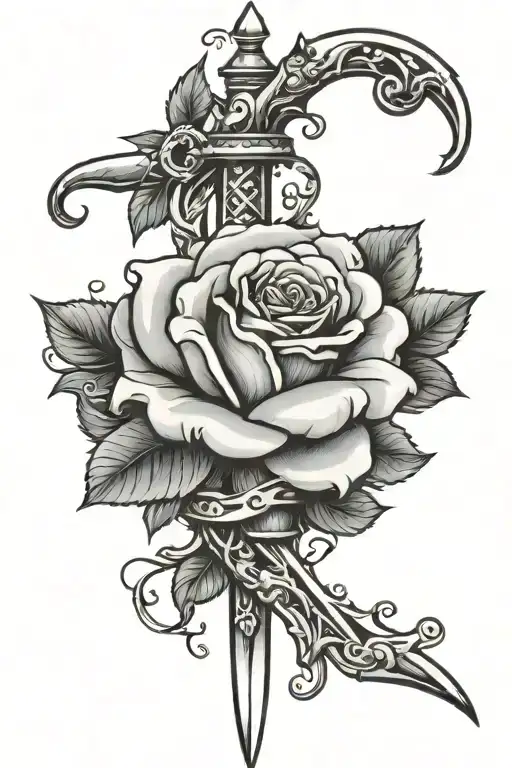 Dagger Through Rose