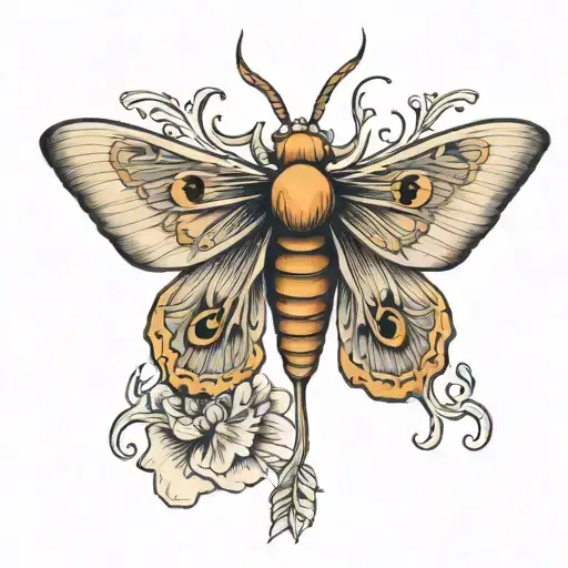 Moth Memorial Tattoo For Felix Reid