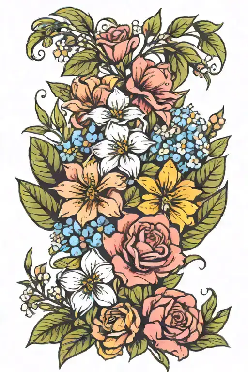 Birth Flower Bouquet