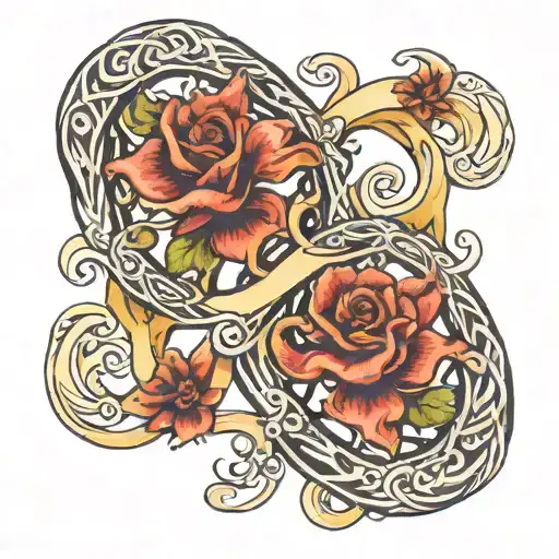 J And C In Infinity Symbol