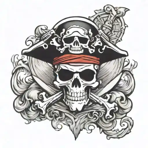 Heart's Pirate Jolly Roger One Piece
