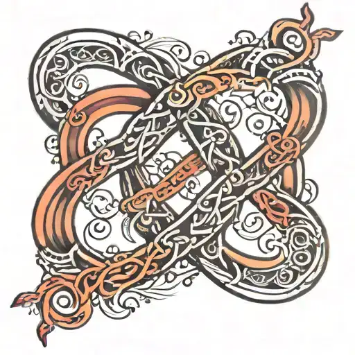 Infinity Symbol With Stitches