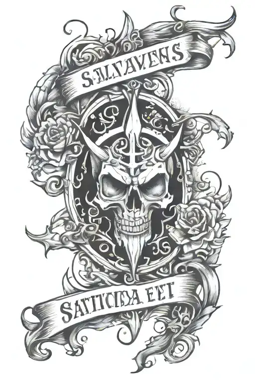 Create A Satanic Tattoo With The Lettering Pulvis Et Umbra Sumus