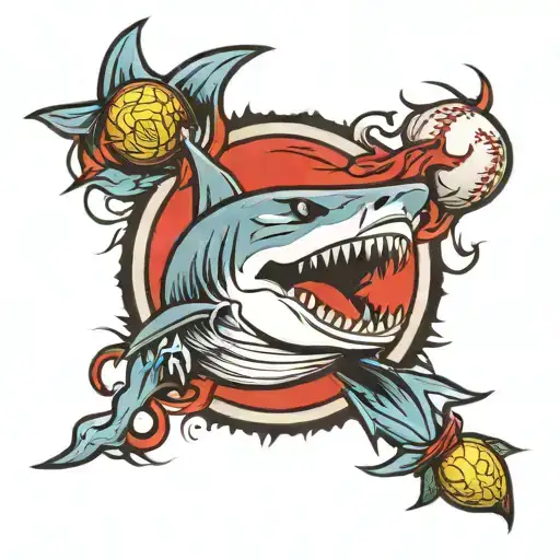 Shark Playing Softball