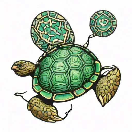 Turtle Shell As Tile Floor