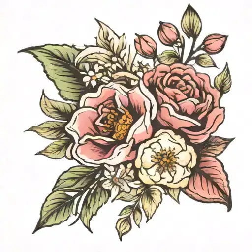 Birth Flower Bouquet