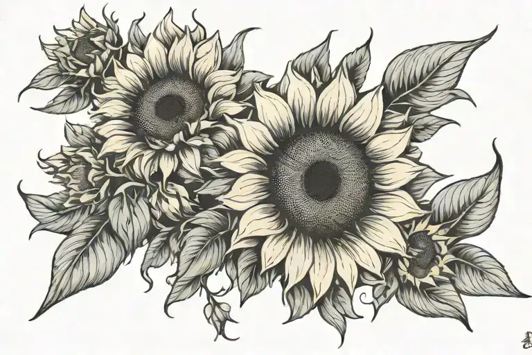 Be Strong And Courageous With Delicate Sunflower Flowers Around You