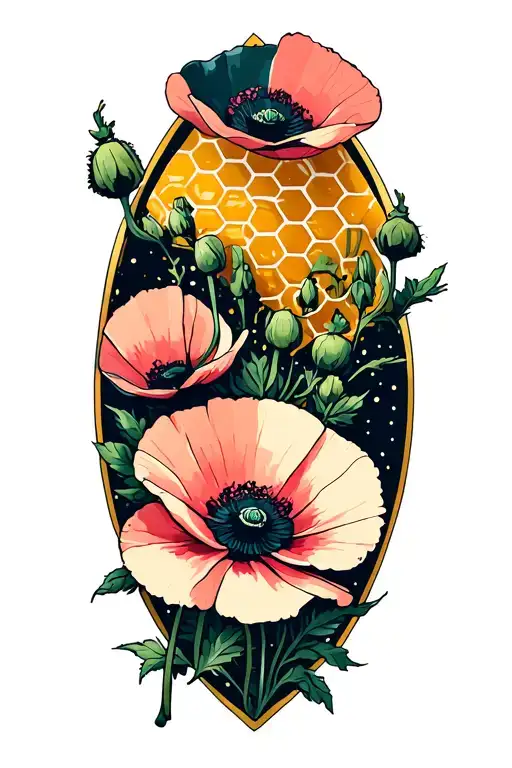 Poppies & Honeycomb