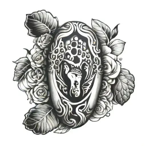 Newborn Baby Footprint Father