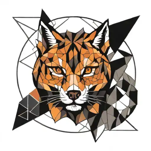 Geometric Animals Representing Different