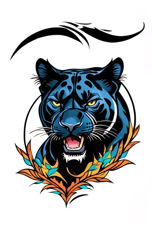 Furious Panther With