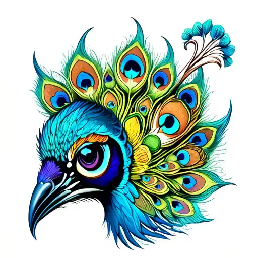 Peacock Brid Coloful