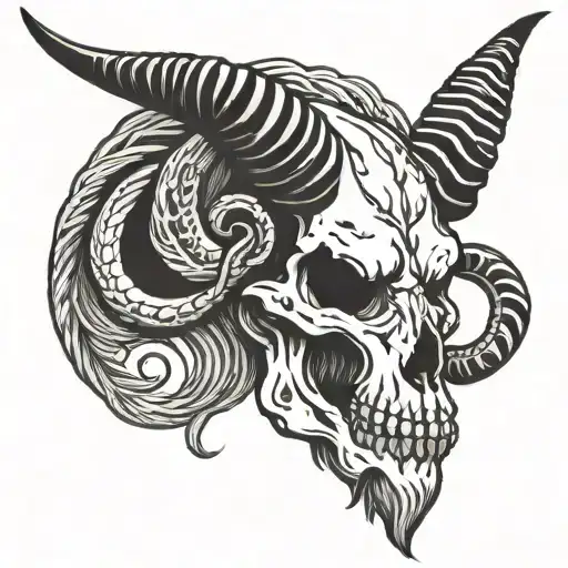 Capricorn Skull